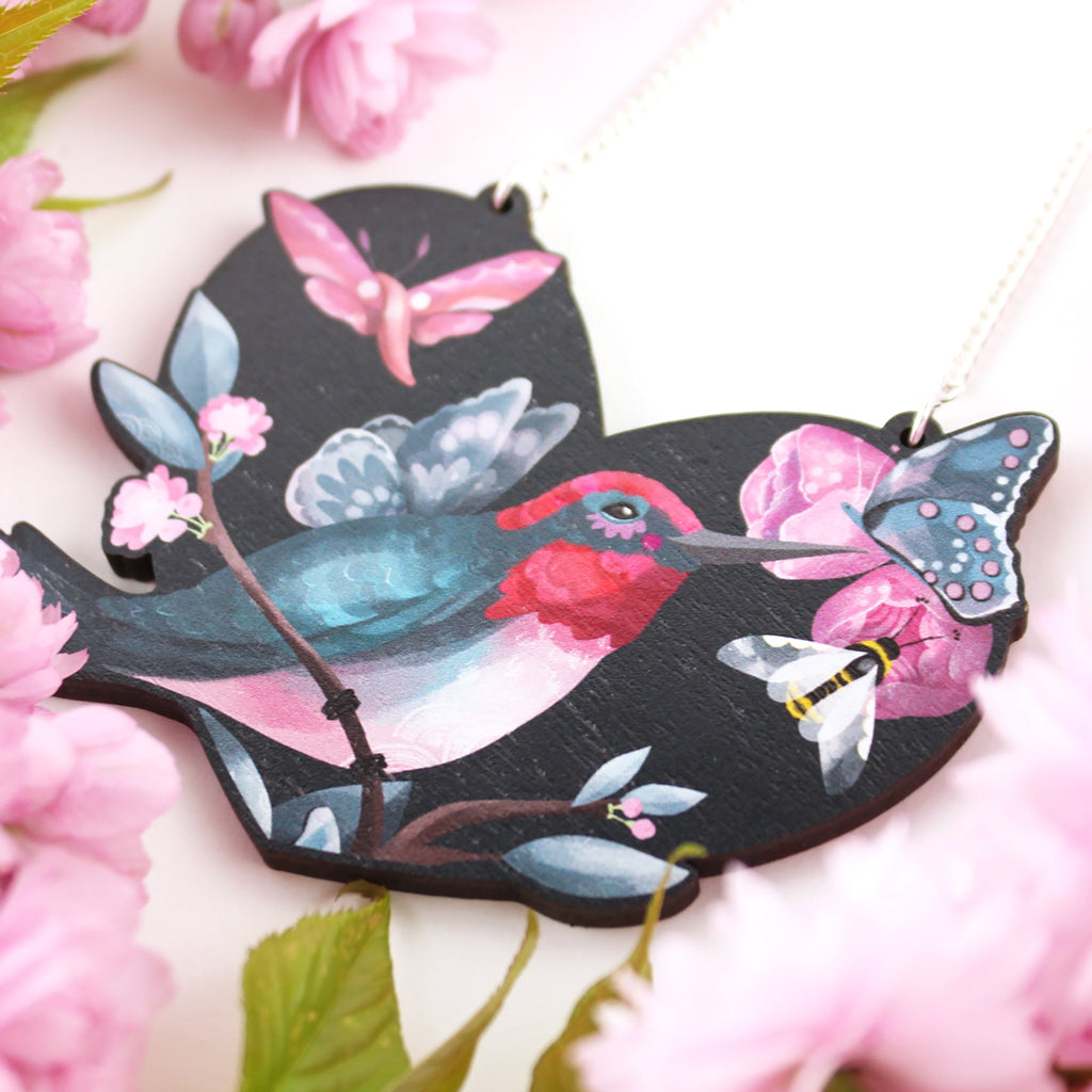 Hummingbird Love Necklace