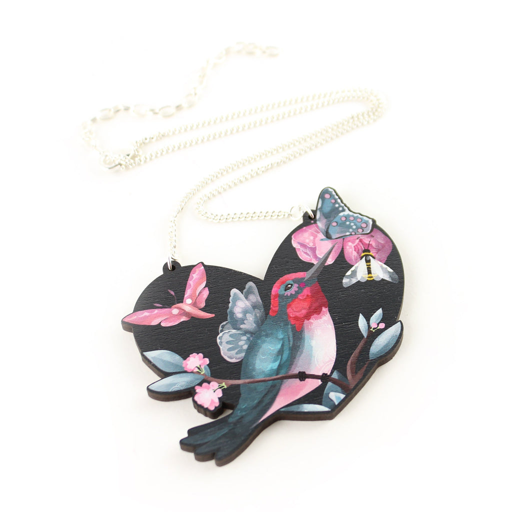 Hummingbird Love Necklace