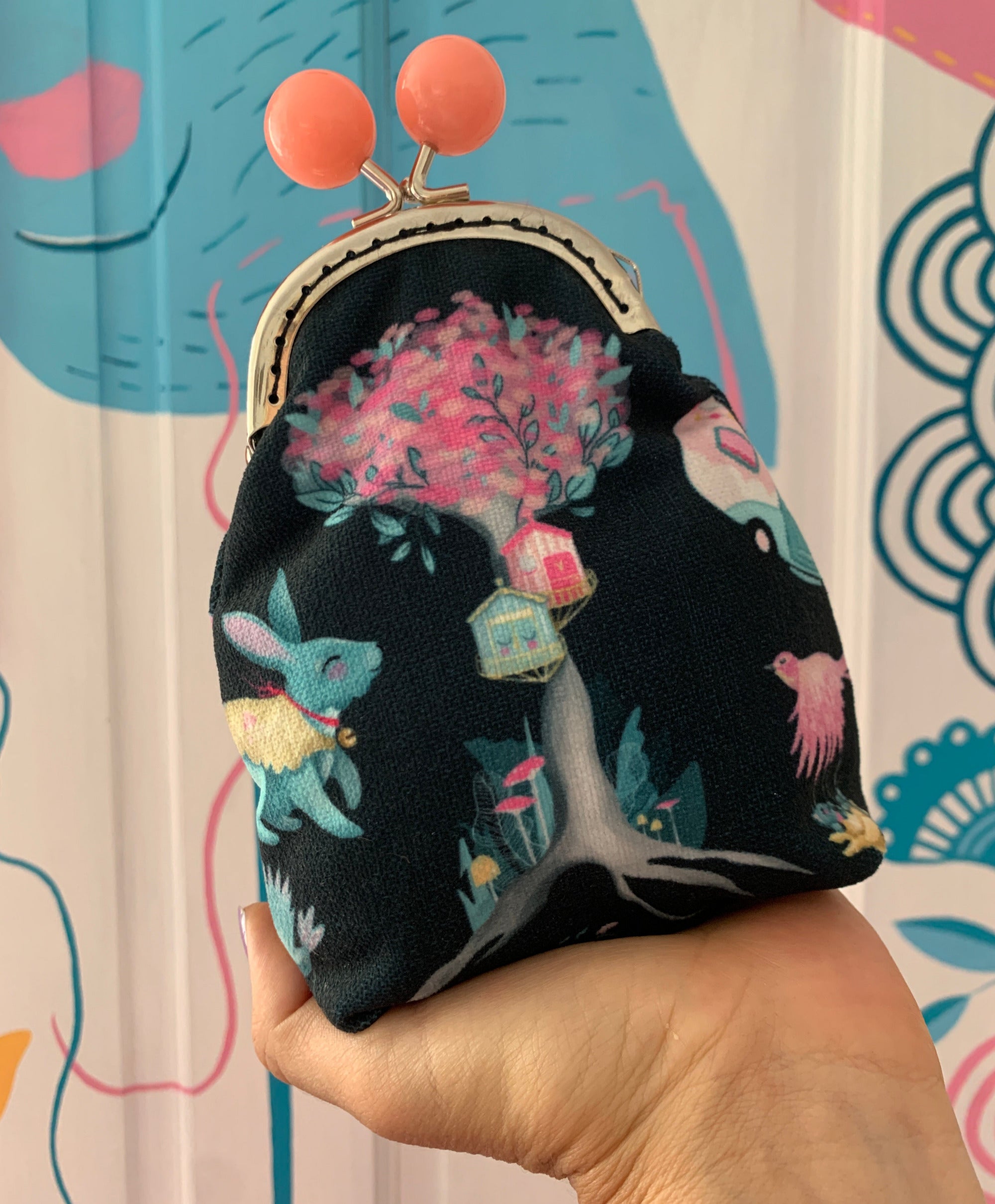 Bunnyville Biscuit Bobble Purse - SALE - SLIGHT SECOND/EX DISPLAY