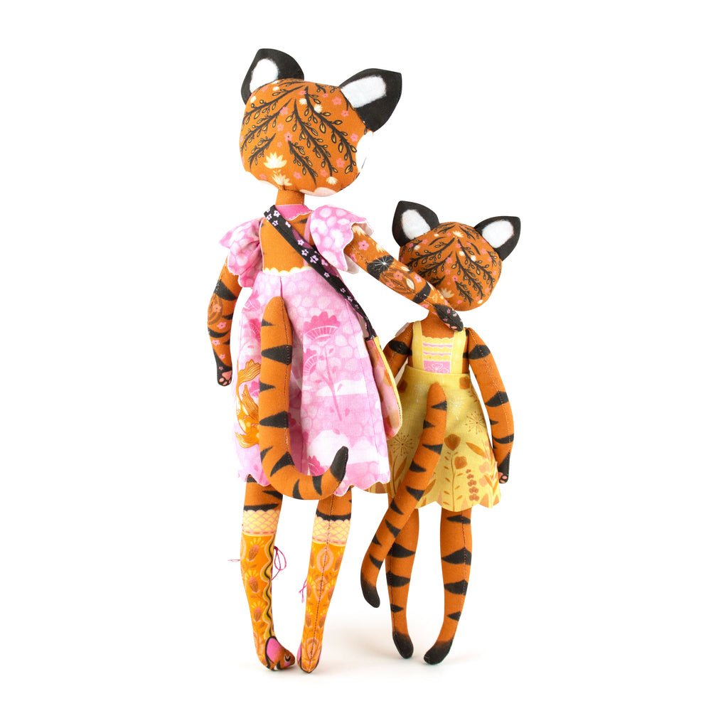 DIY Kit - Tiger Girl Alice and her Cub Celeste - FREE UK SHIPPING