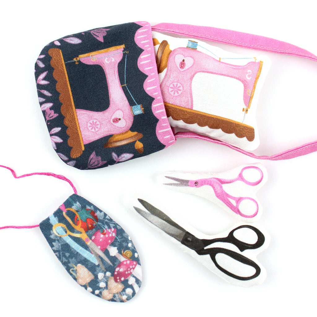 Sami the Sewing Squirrel with 12 page Handmade Illustrated Mini Book