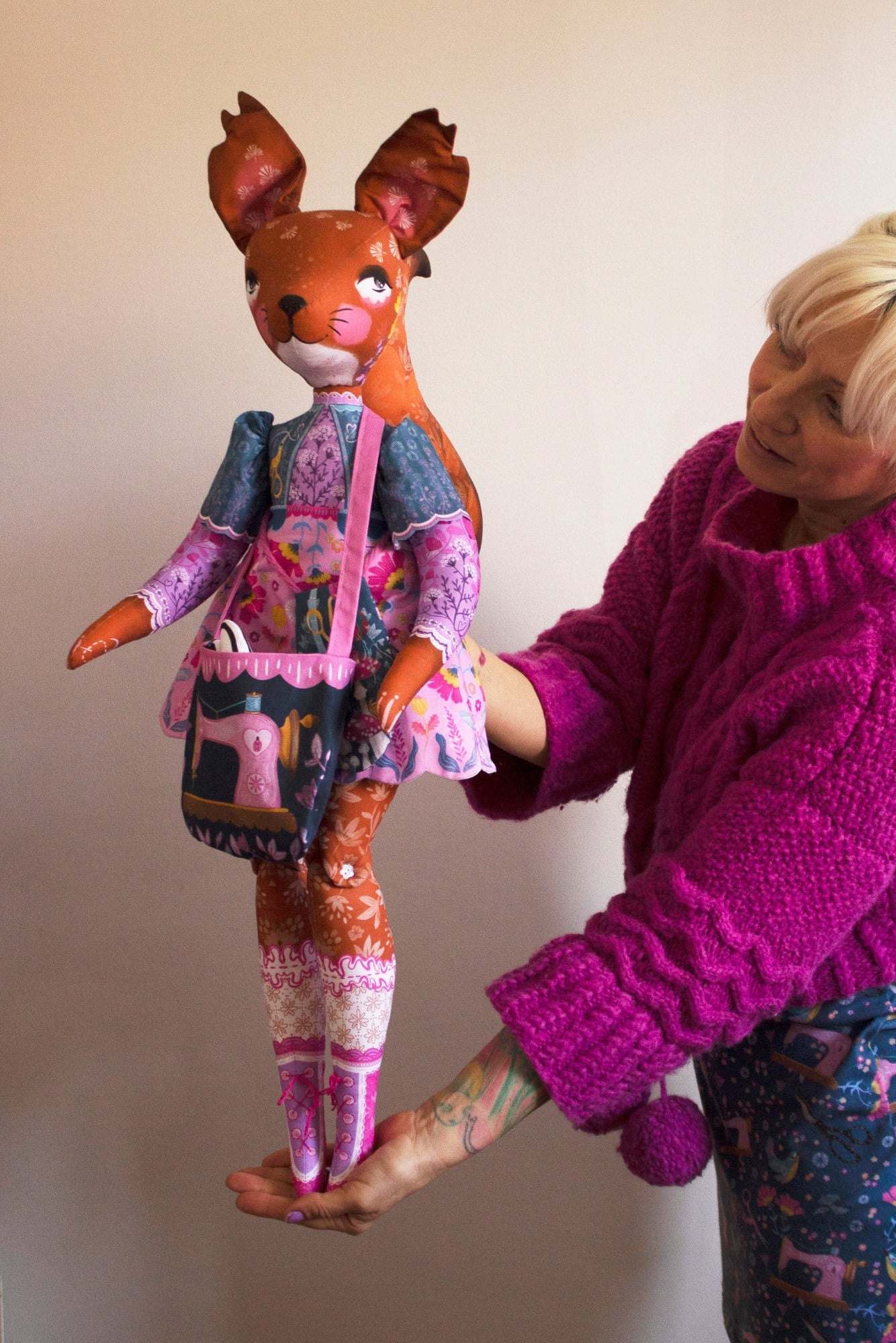 SOLD OUT - DIY Kit - BIG SAMI the Sewing Squirrel - PRE ORDER - FREE UK SHIPPING (Please read description before purchasing)