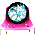 Cat Cushion (Large ) - Curled up Blue Tabby Cat