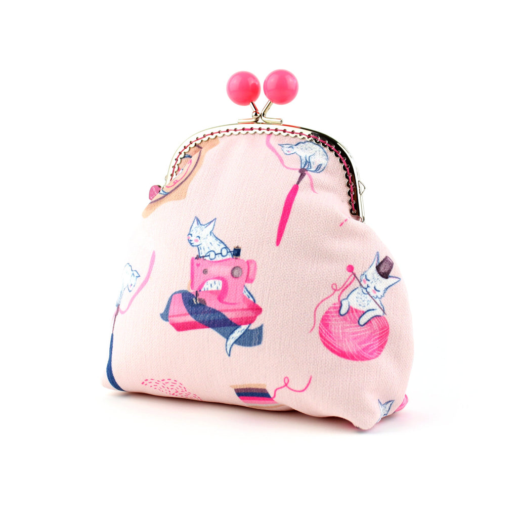 DIY KIT - Sewing Cats Jumbo Bobble Purse
