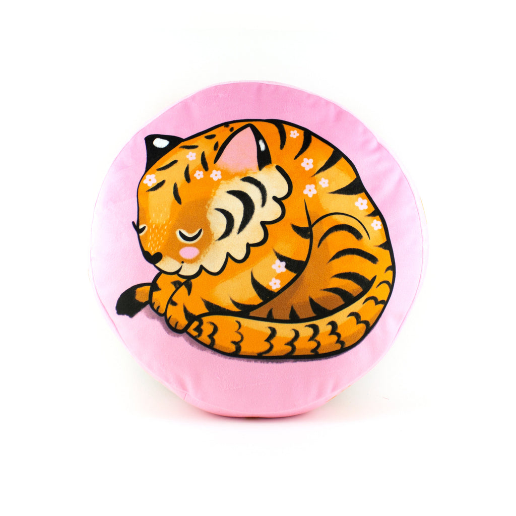 Tiger Cushion - 3 colours - velvet throw pillow