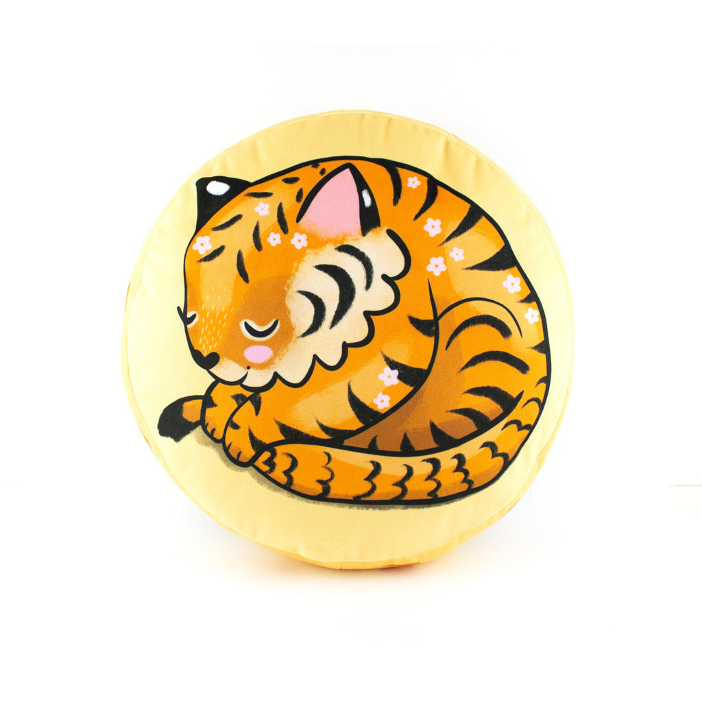 Tiger Cushion - 3 colours - velvet throw pillow
