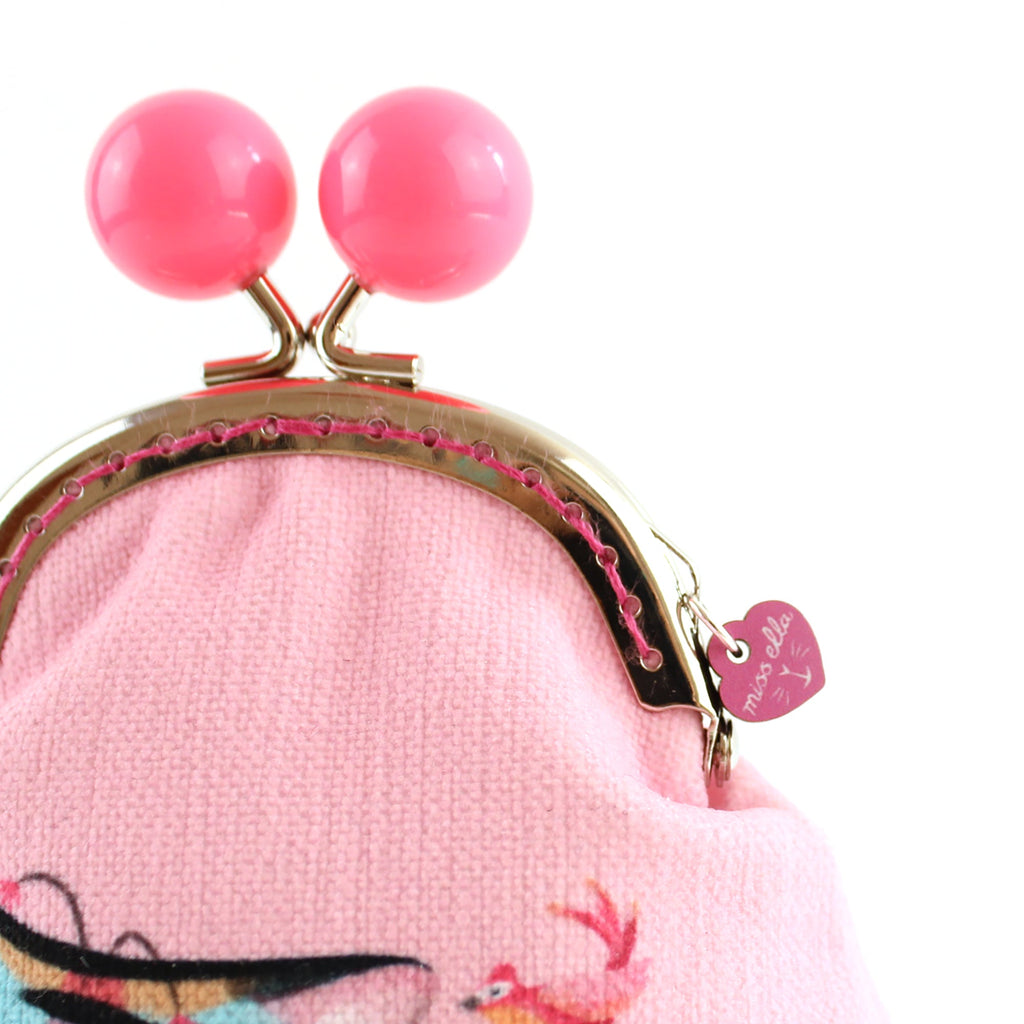 DIY KIT - Pink Meditating Tiger Bobble Purse