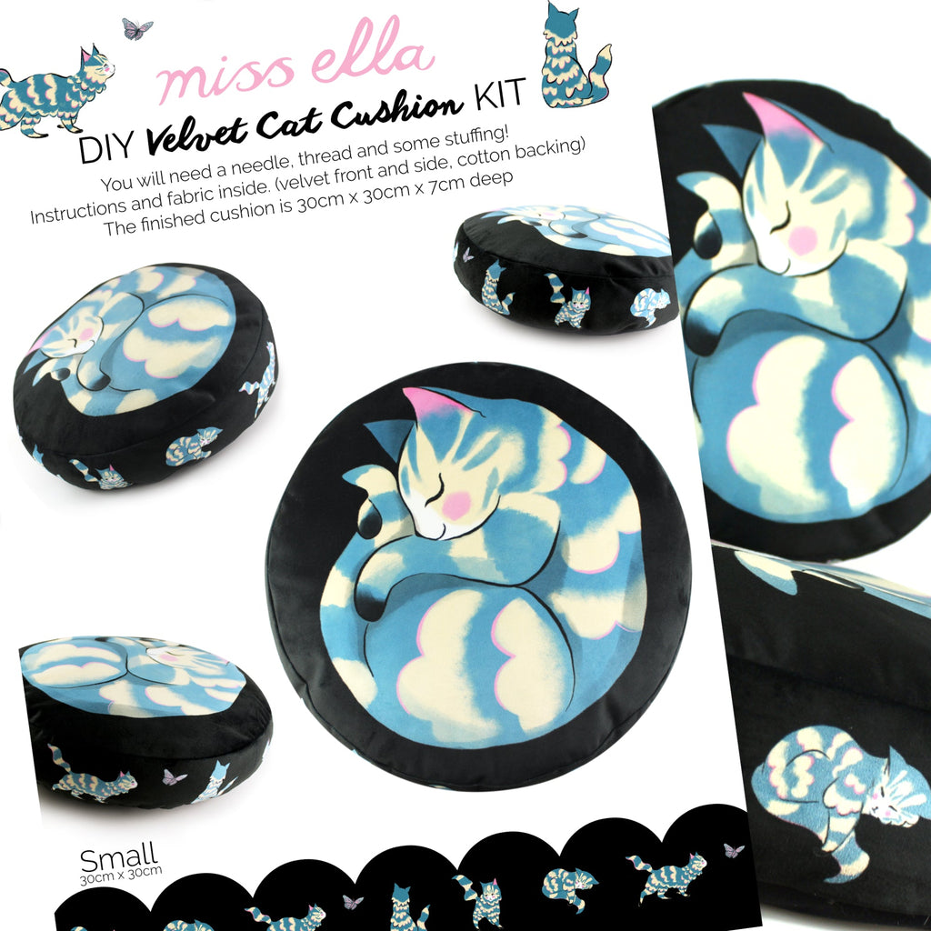 DIY Kit - Cat Cushion (Small) *Stuffing not included*