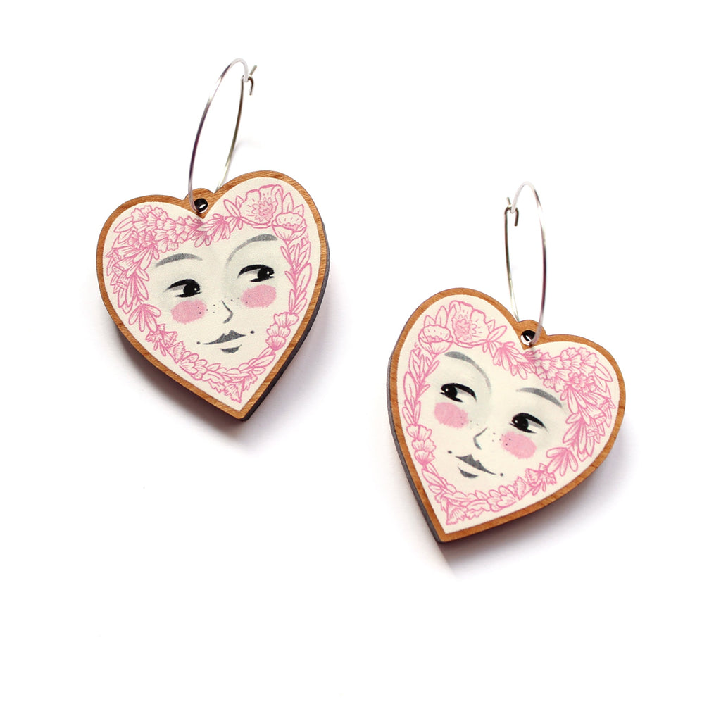 Doll Face Earrings / Hoops