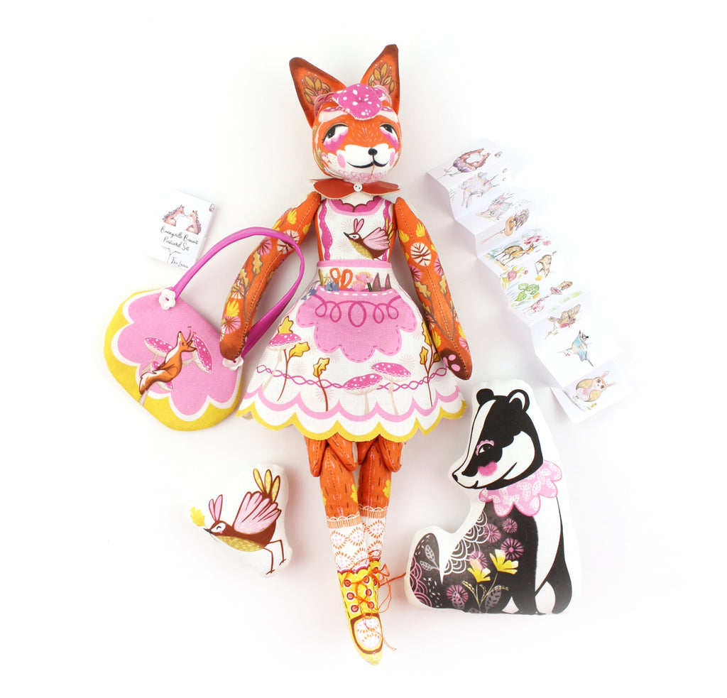 DIY Kit - Frances the Fox and Bea - FREE UK SHIPPING