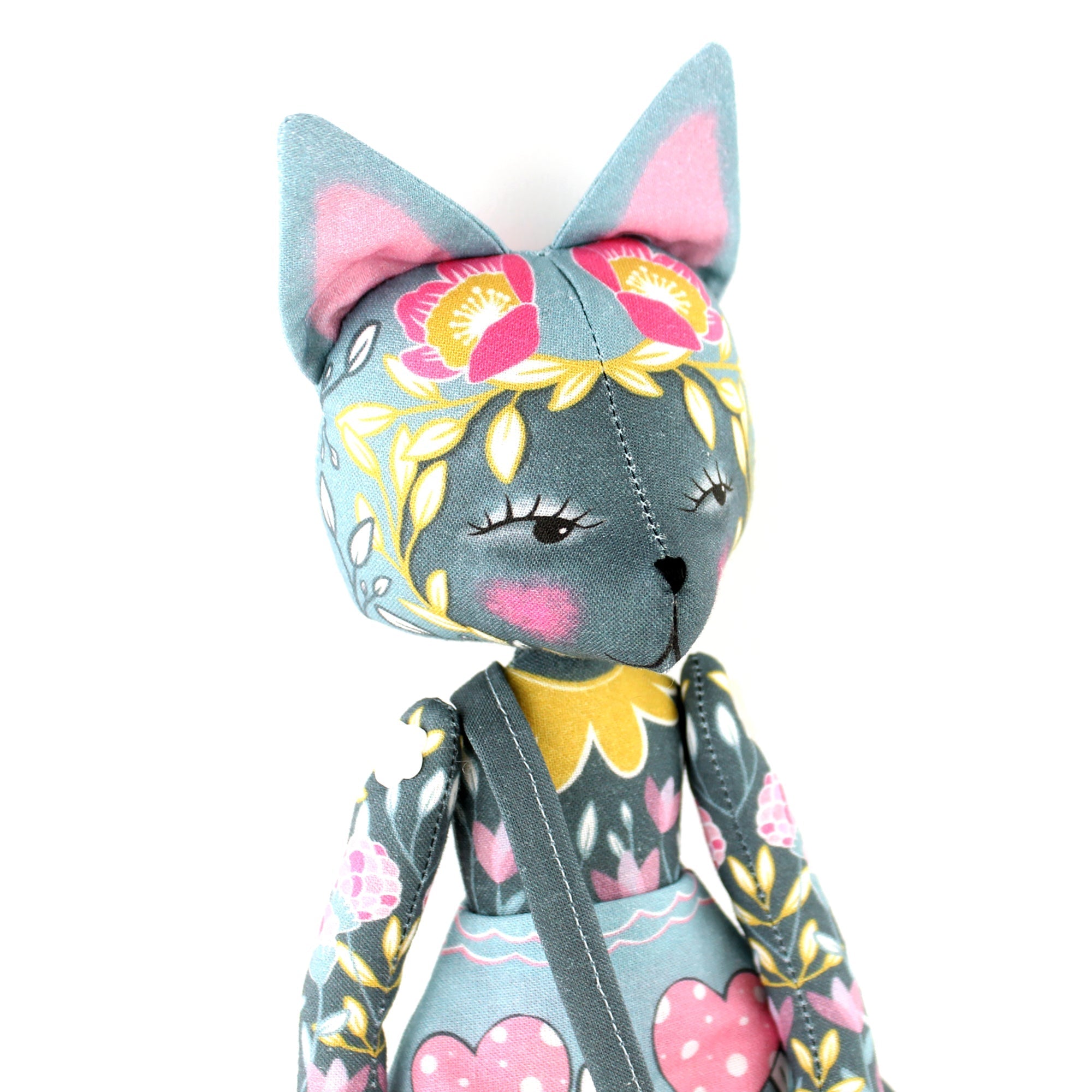 Flora the Forager Cat Doll and Mushroom Foraging Book