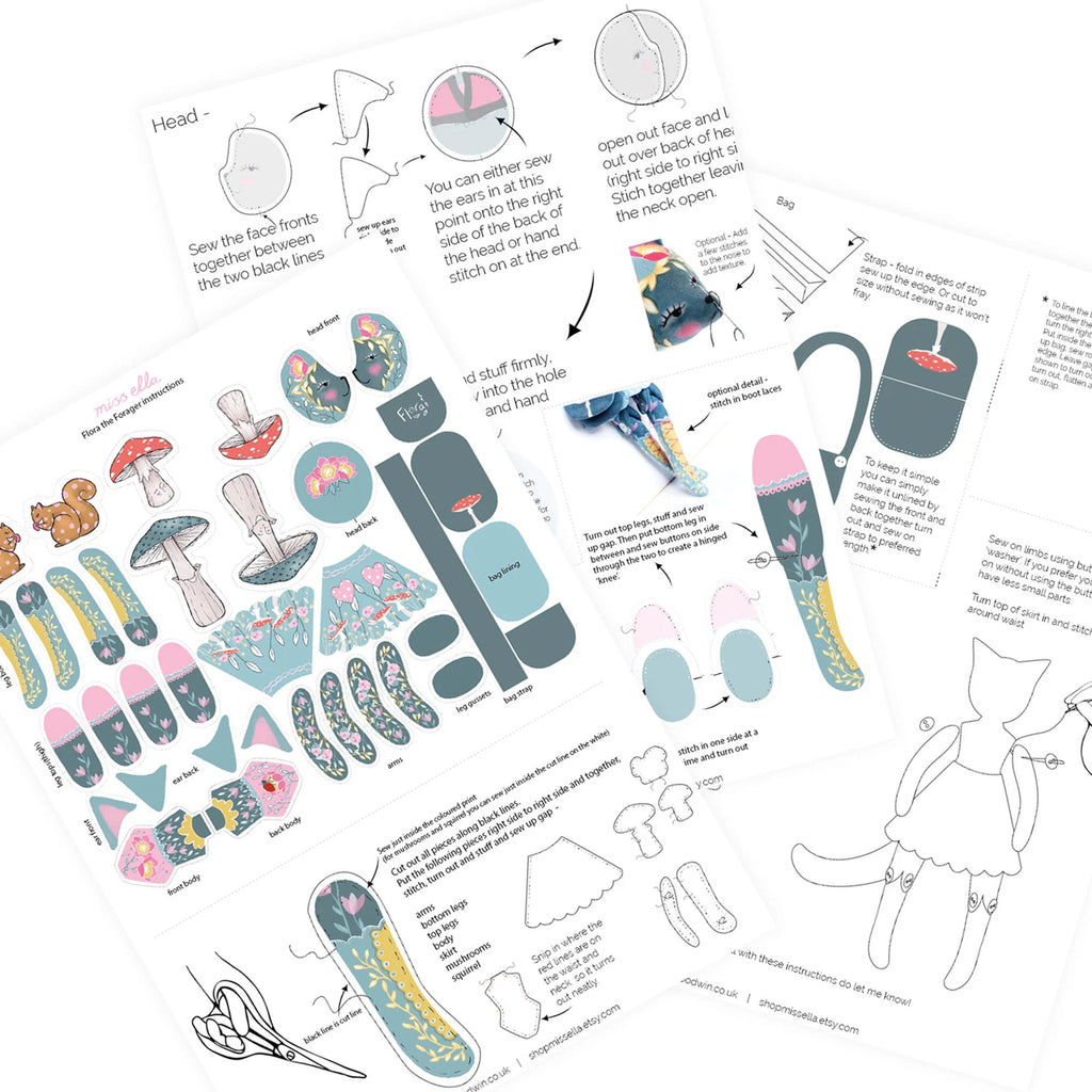 DIY Kit - Flora the Forager and Mushroom Book