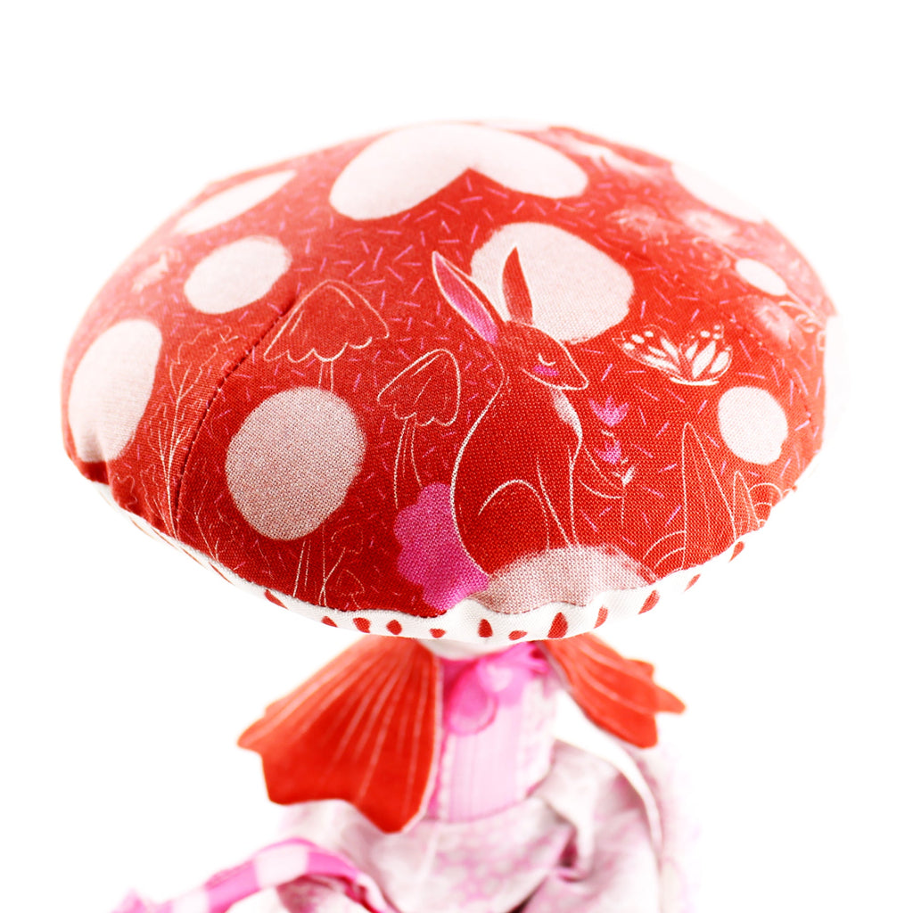Patience the Mushroom Girl with 20 zen cards of hope - Collectors Doll