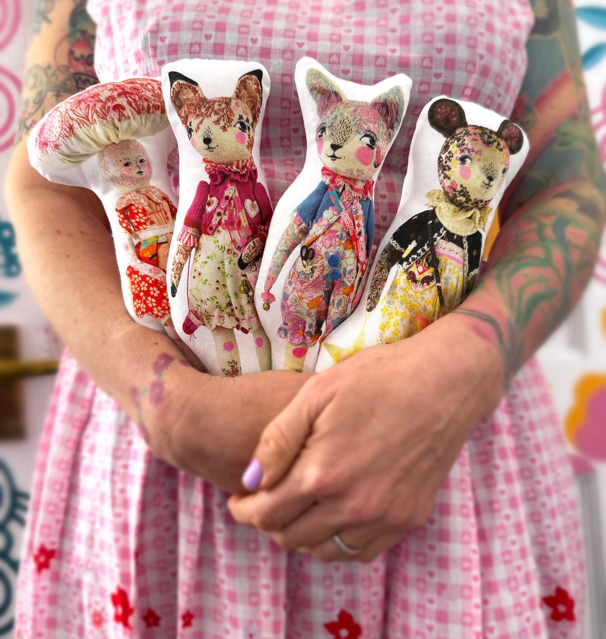 DIY Sewing Kit - 4 collectible characters (PLUS SANDRINE!) - Stuffing NOT included