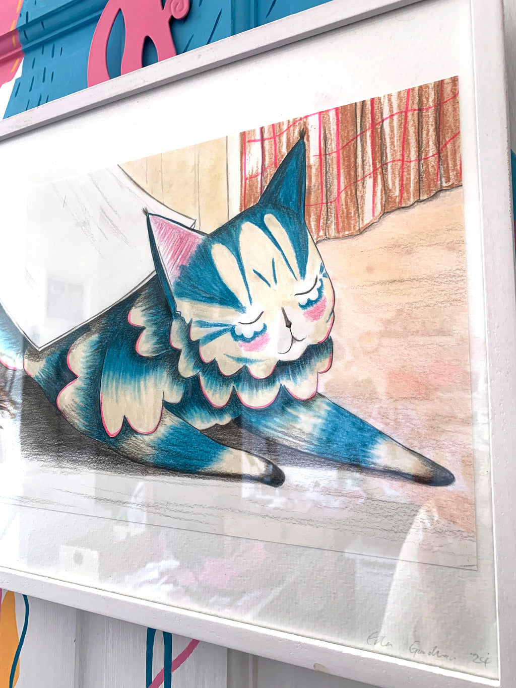 "The Wanderer Returns" - Original Illustration from 'The Cat and the Kokedama'