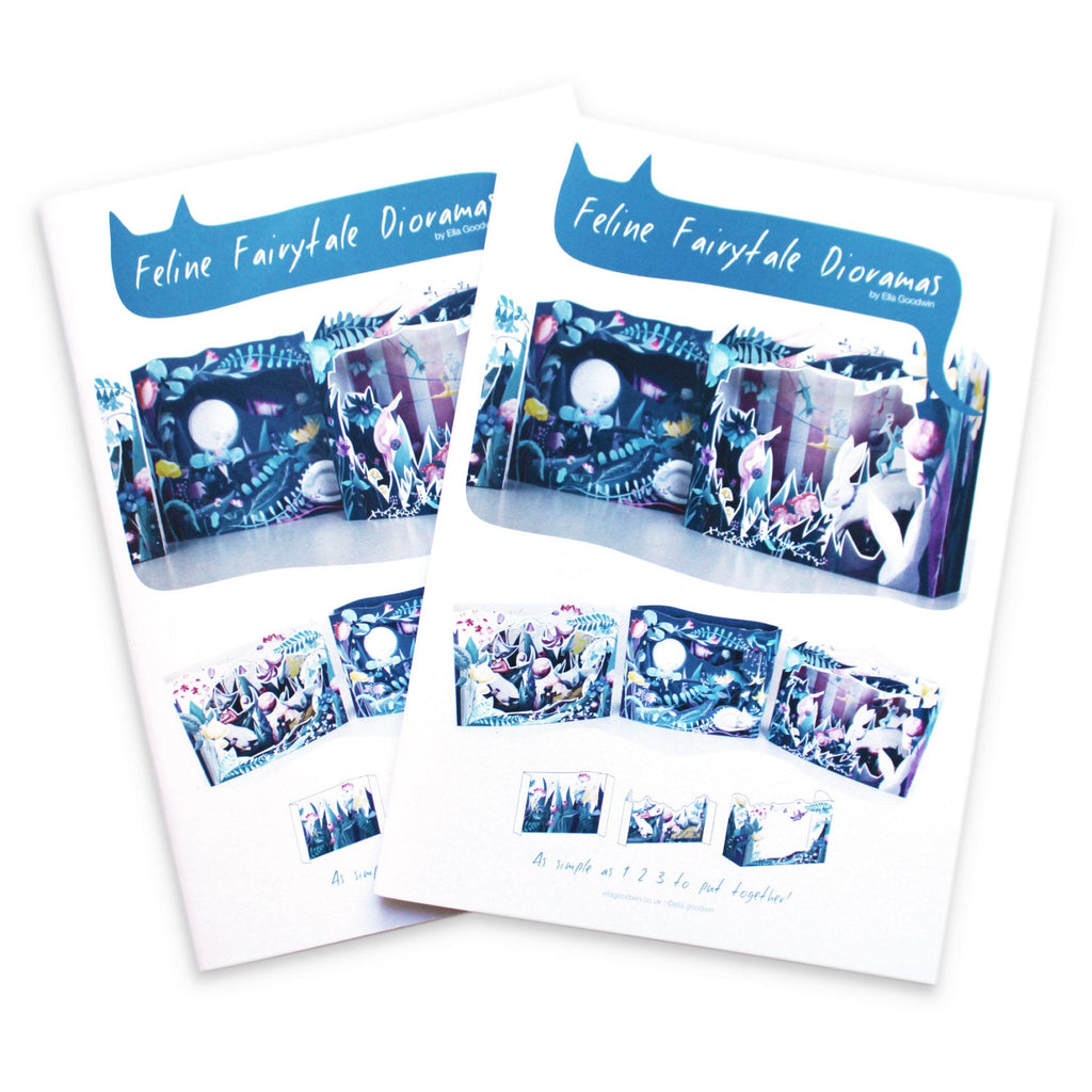 Cat Moon Diorama Book (Makes up 3 dioramas)