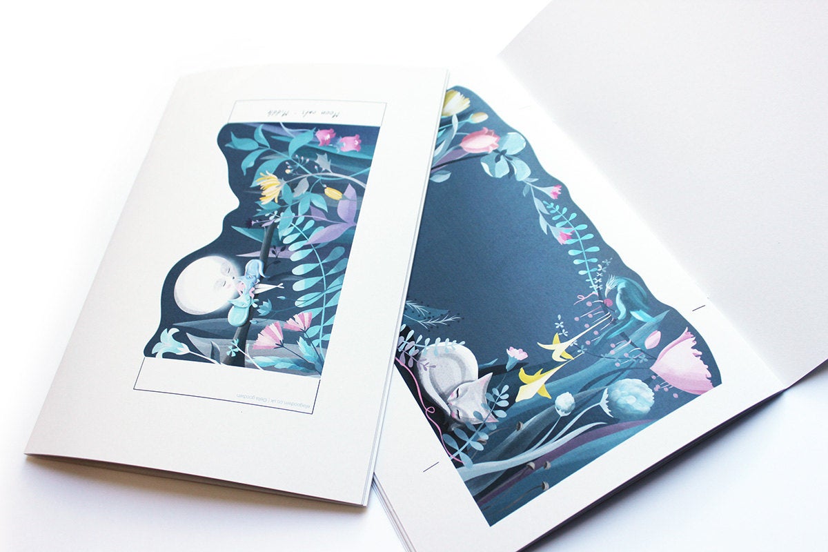 Cat Moon Diorama Book (Makes up 3 dioramas)