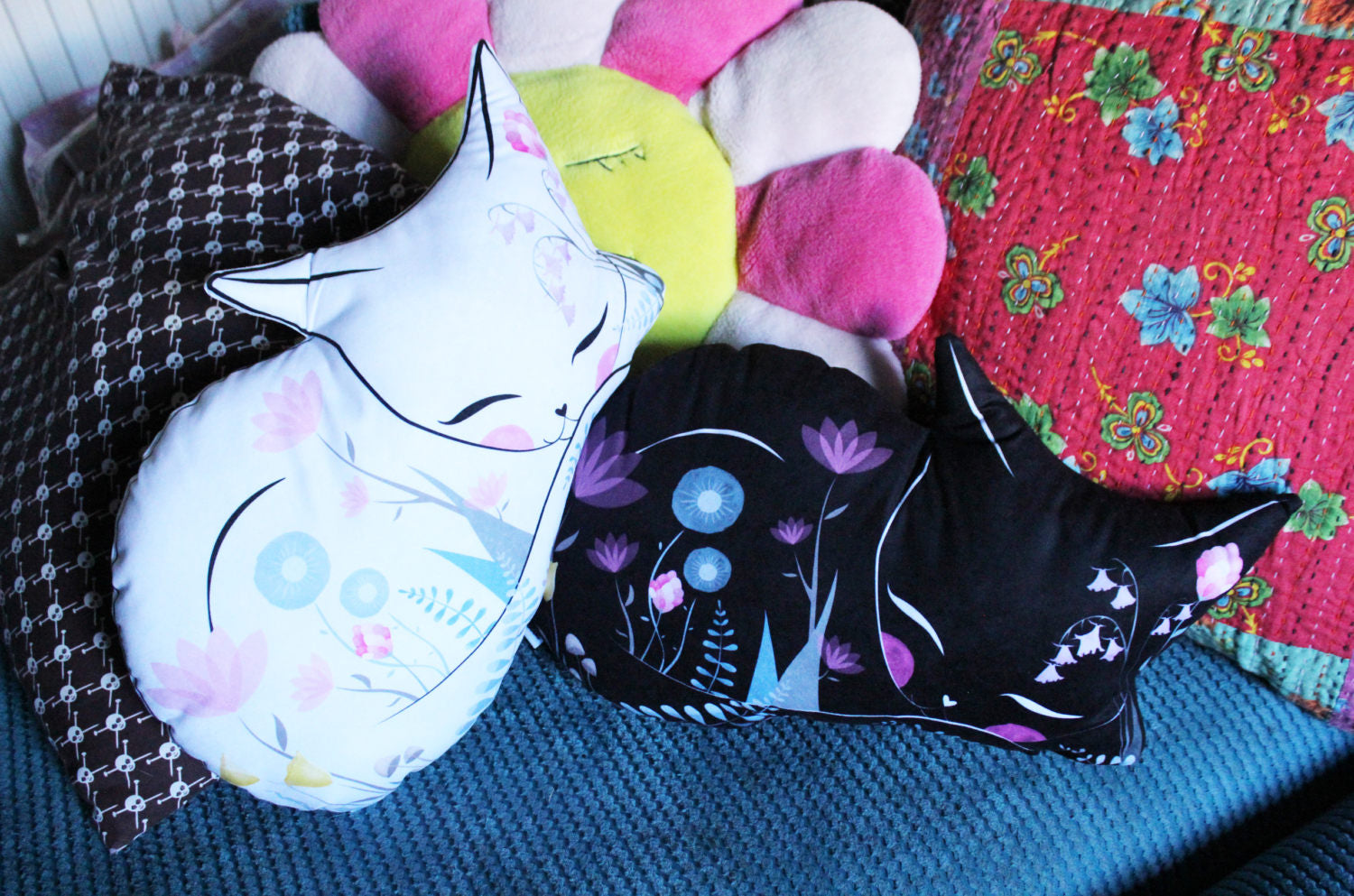 *WHITE* DIY Cat Cushion DIY KIT - END OF LINE SALE - LAST ONE