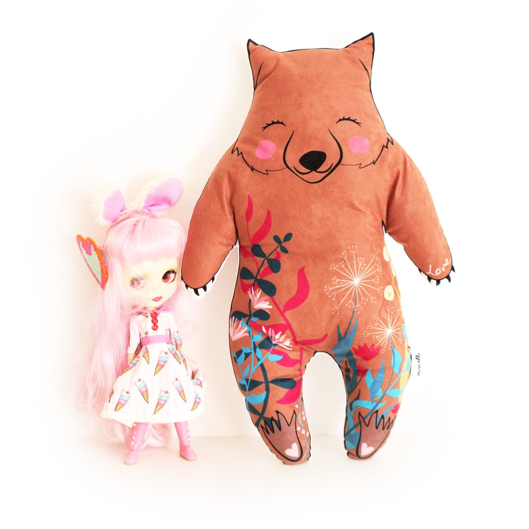 Natural Brown Wombat Cushion
