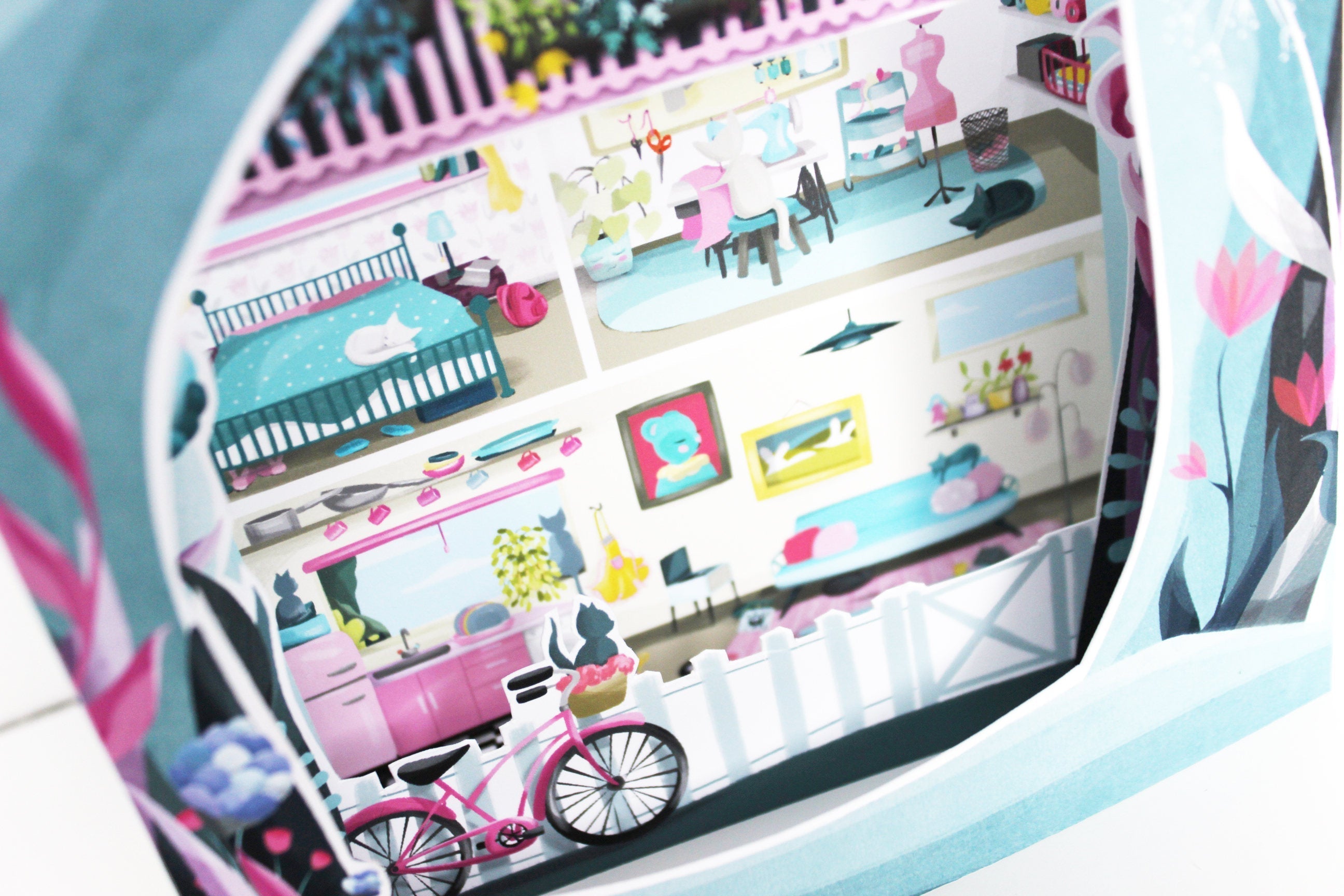 Dream Home Diorama Book - (Makes up 3 dioramas)