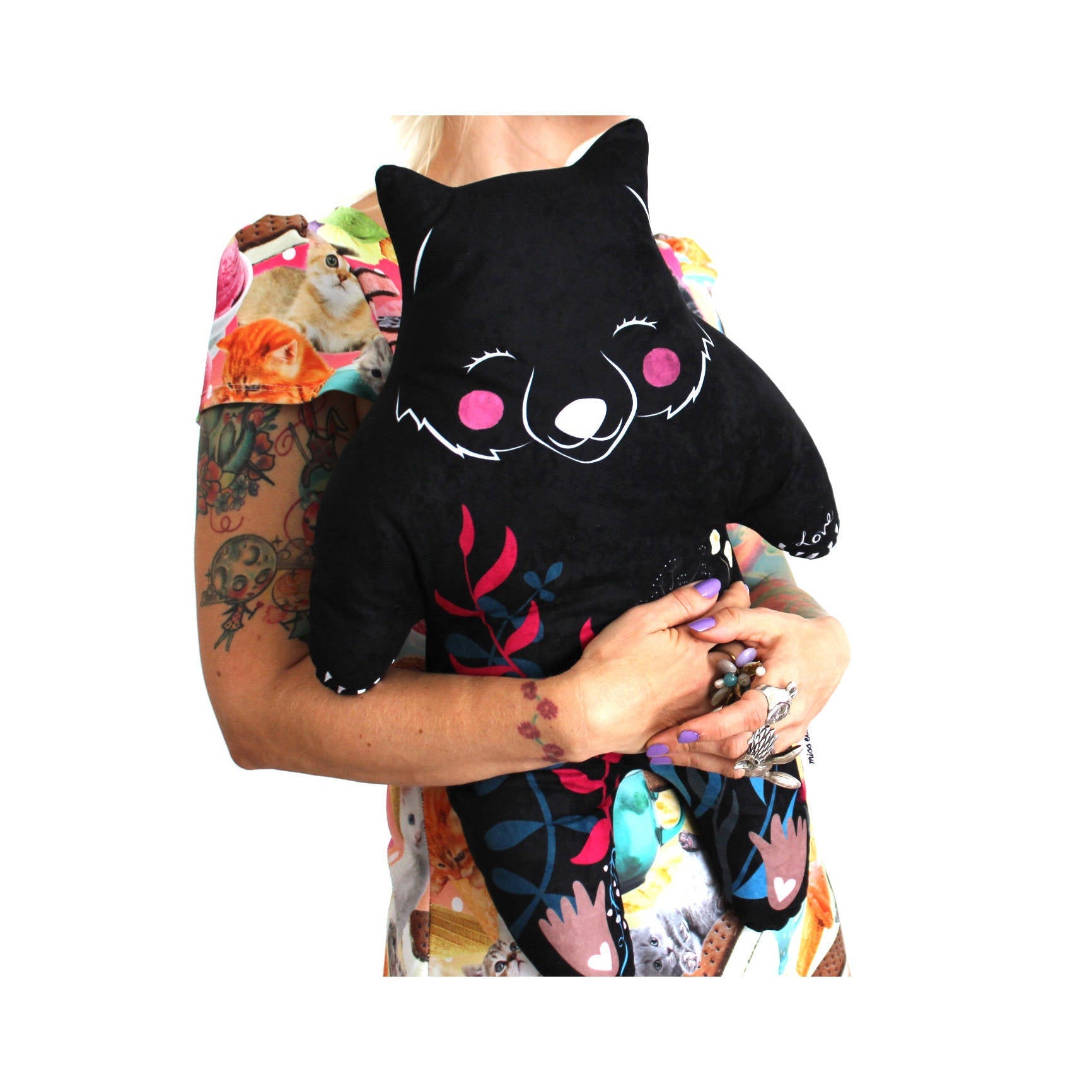 Black Wombat Cushion