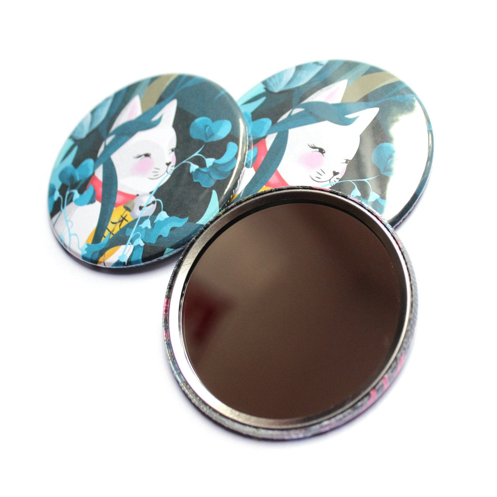 Lucky Cat Pocket Mirror