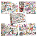 Large Cat Tree postcards - set of 5