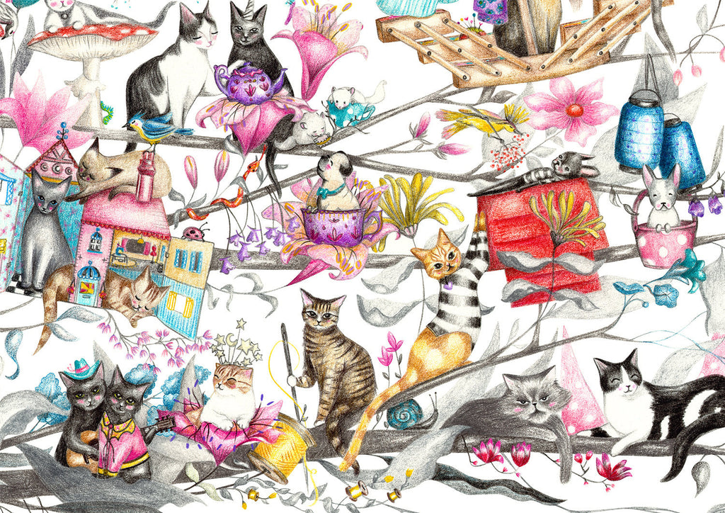 Cat Tree Print