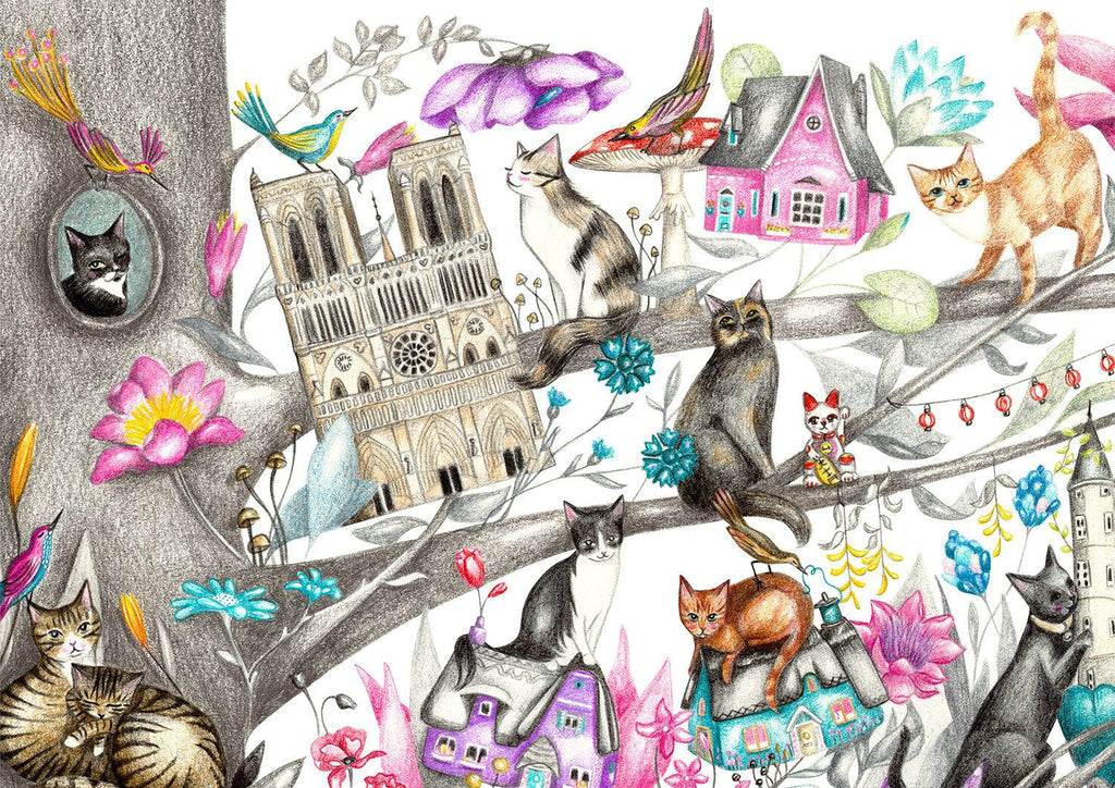 Cat Tree Print