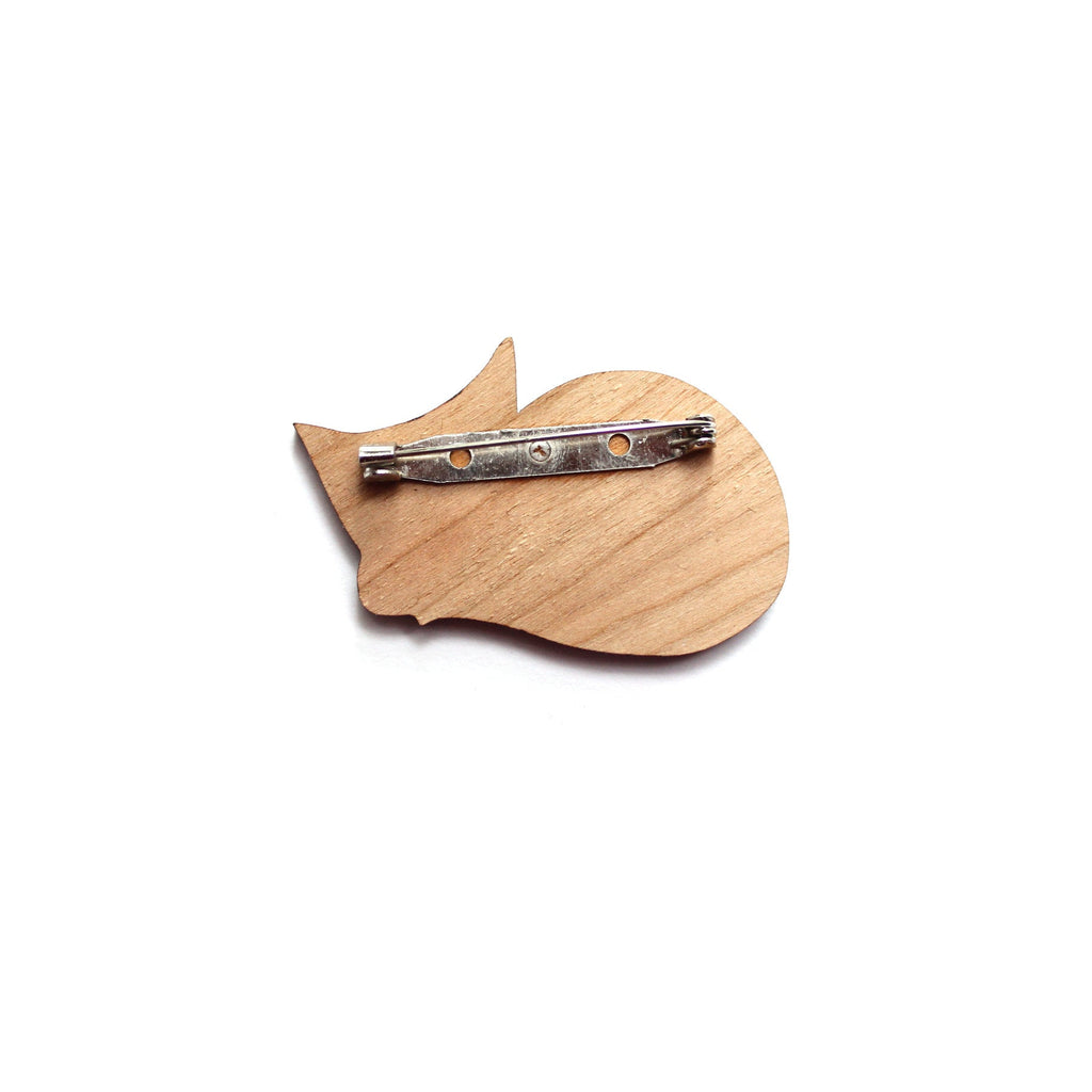 Cat Brooch - Black