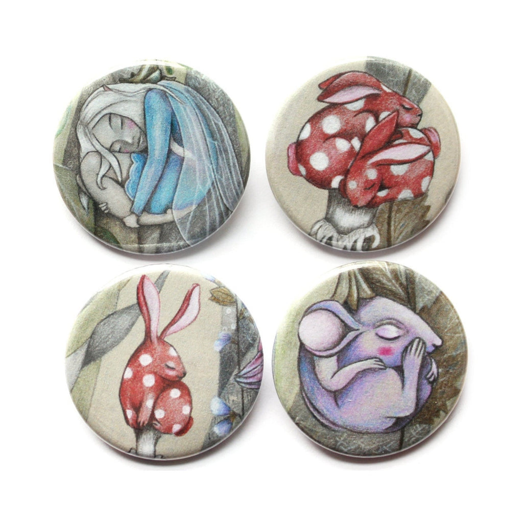 Netsuke Dreams Badges/Magnets