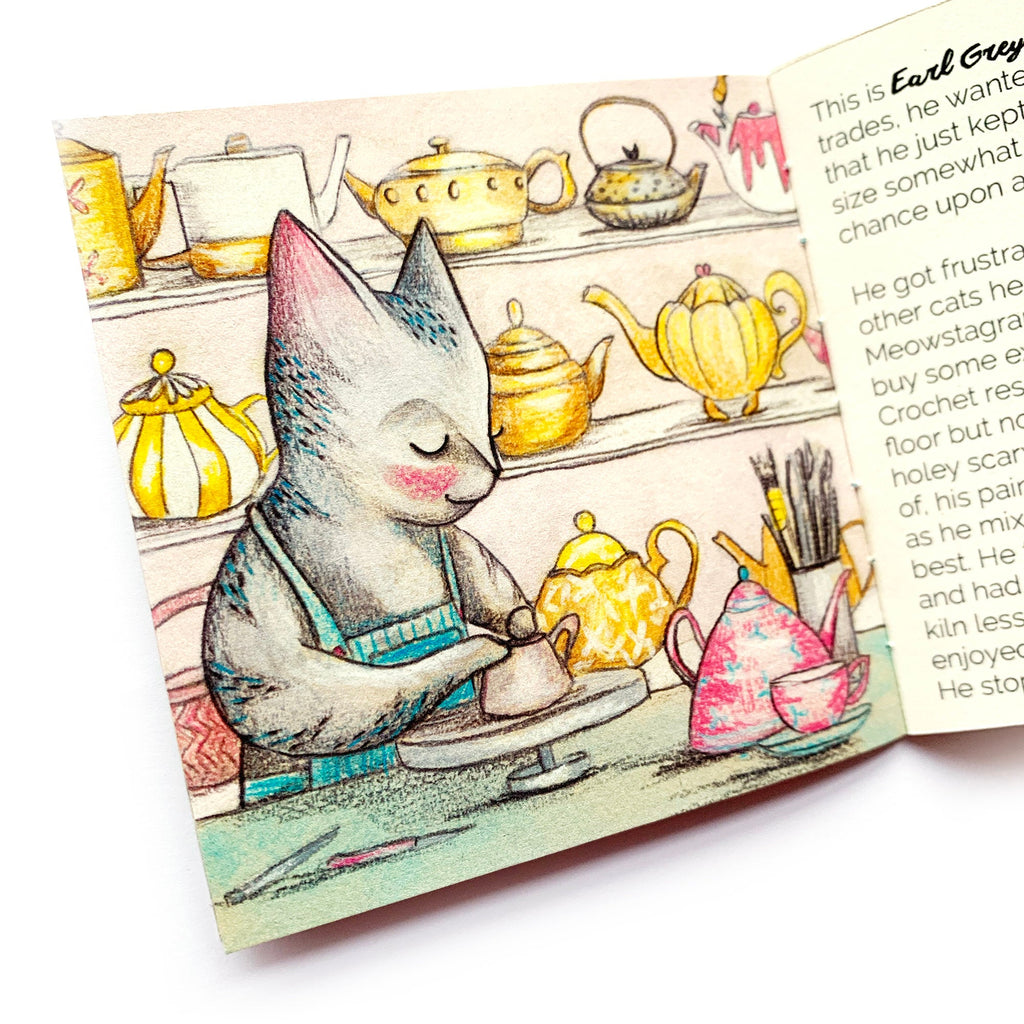 Earl Grey and the Teapot's Journey Mini Handmade book