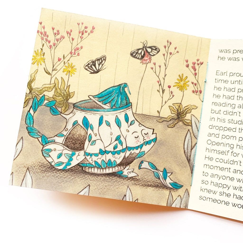 Earl Grey and the Teapot's Journey Mini Handmade book
