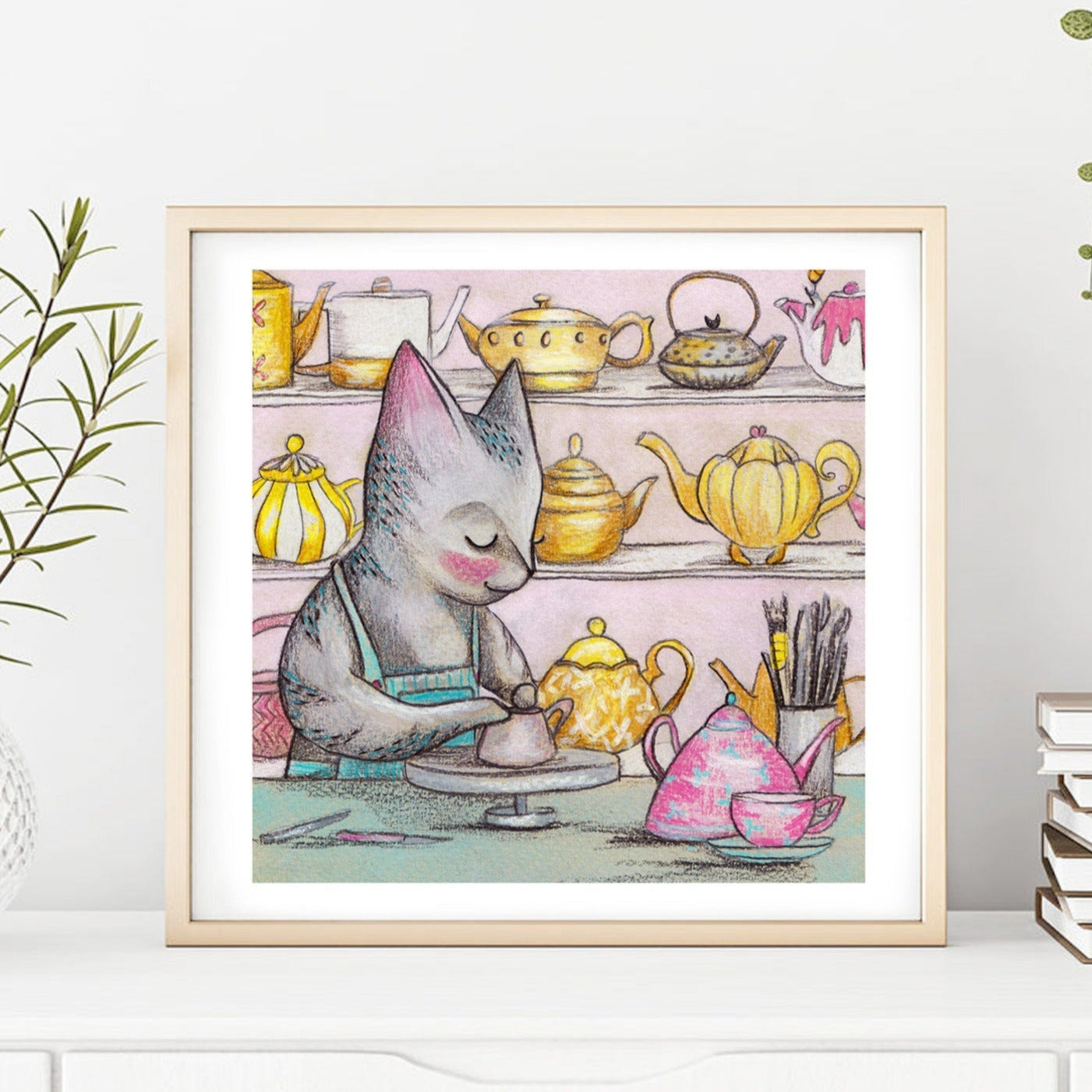 Cat potter print