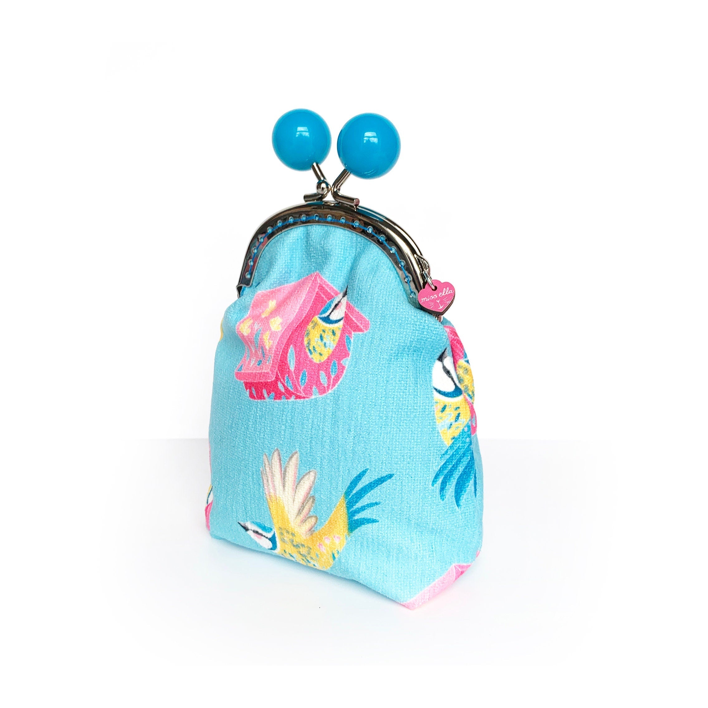 DIY KIT - Blue Tit Bobble Purse