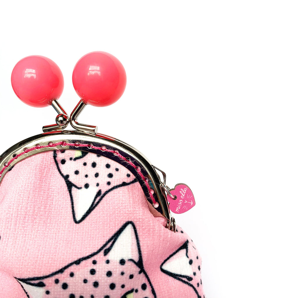 DIY KIT - Pink Leopard Bobble Purse