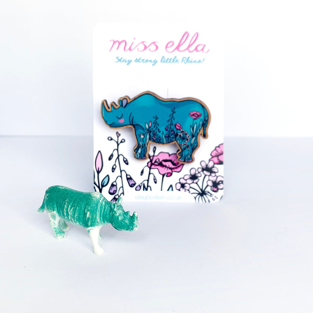 Rhino Brooch