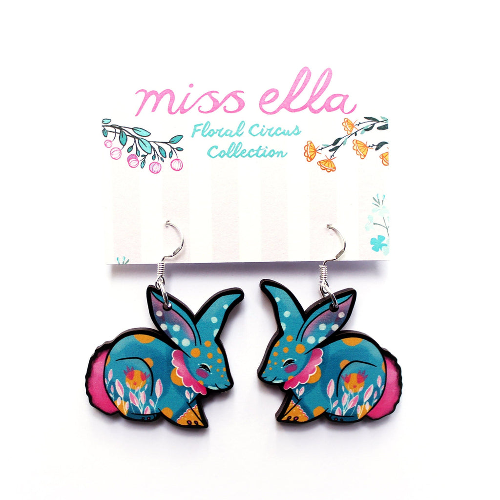 Circus Bunny Earrings