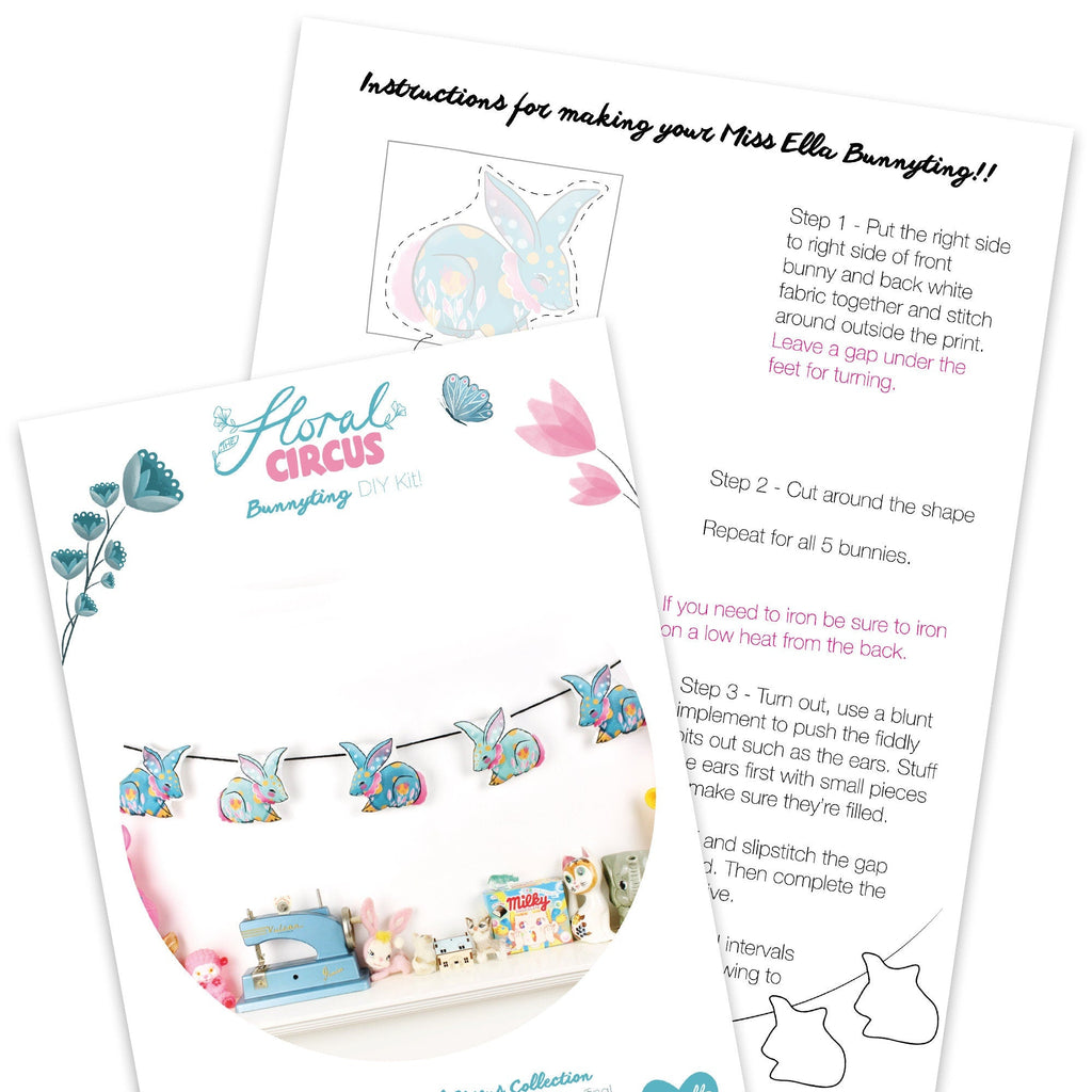 Circus Bunnyting Bunting DIY Kit
