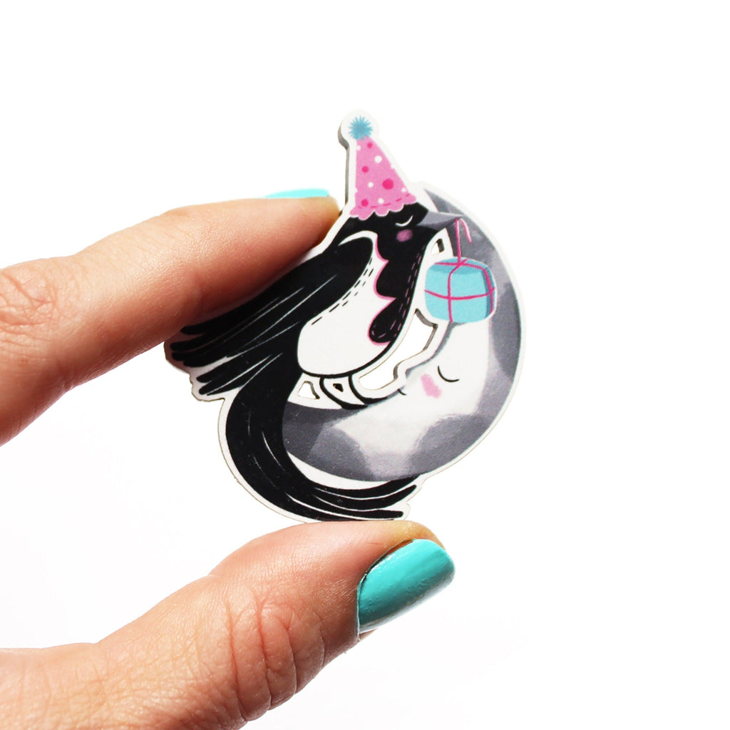 Magpie Moon Brooch