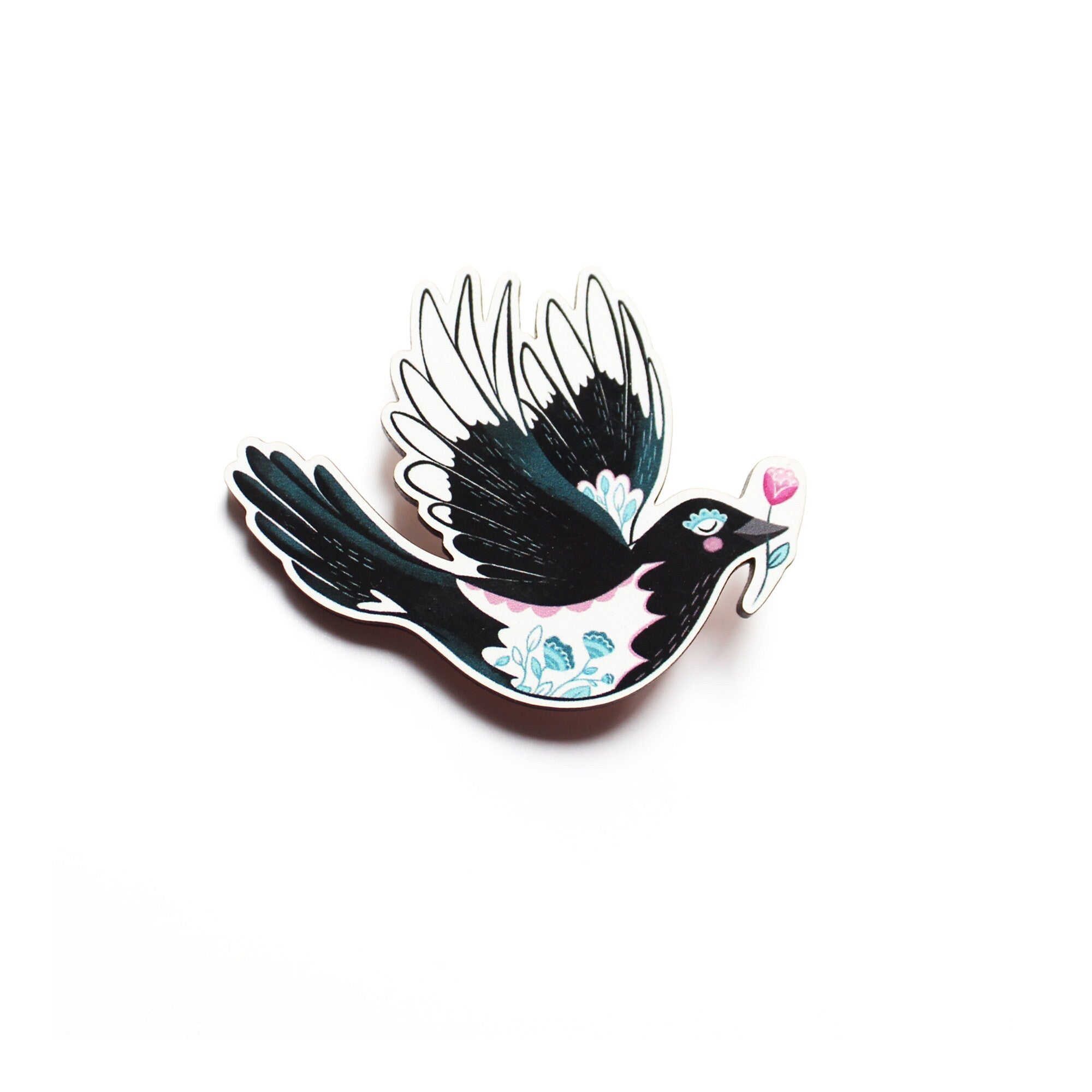 Magpie Brooch