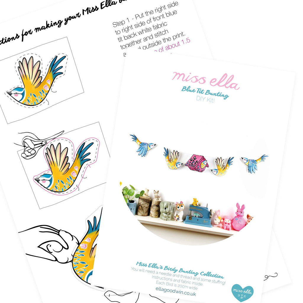 Blue Tit Bunting DIY KIT