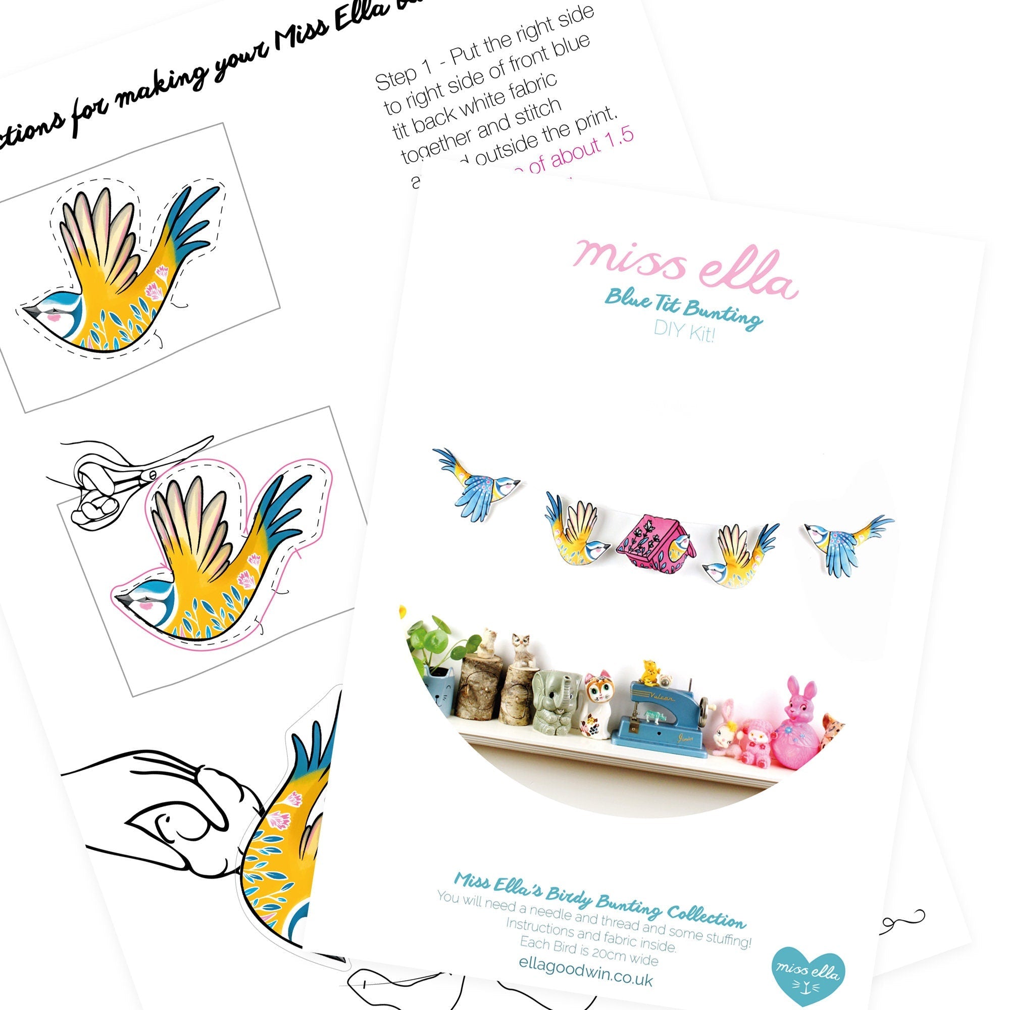 Blue Tit Bunting DIY KIT