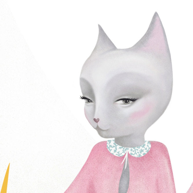 Origami Kitten Print