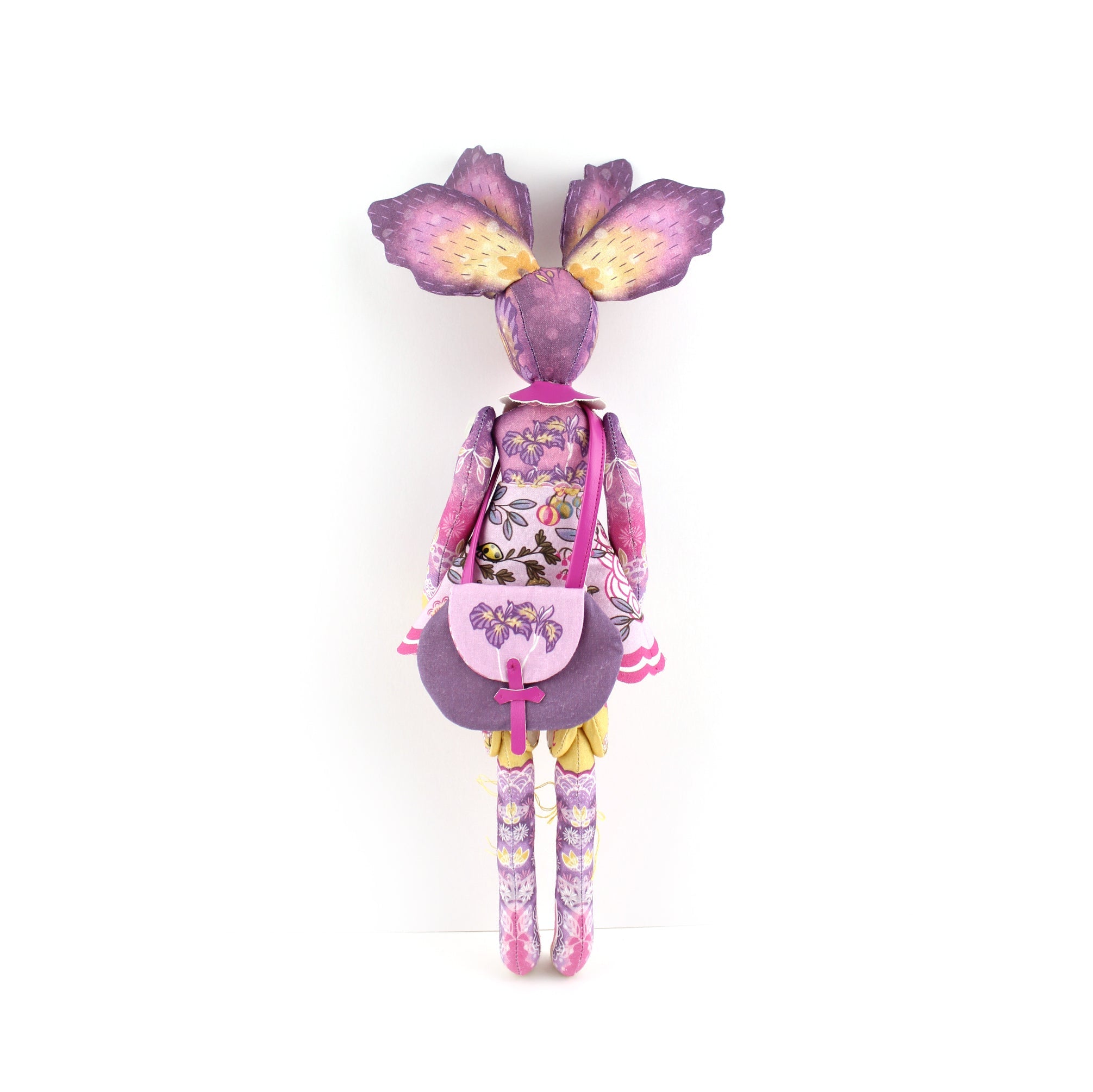 Iris the Flower Bunny with 12 page Handmade Illustrated Mini Book