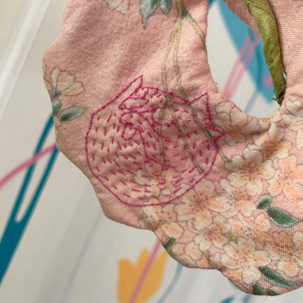 Kokedama - cotton textile doll/character