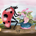 Plant Ladybird Art Print - Ladybug Illustration