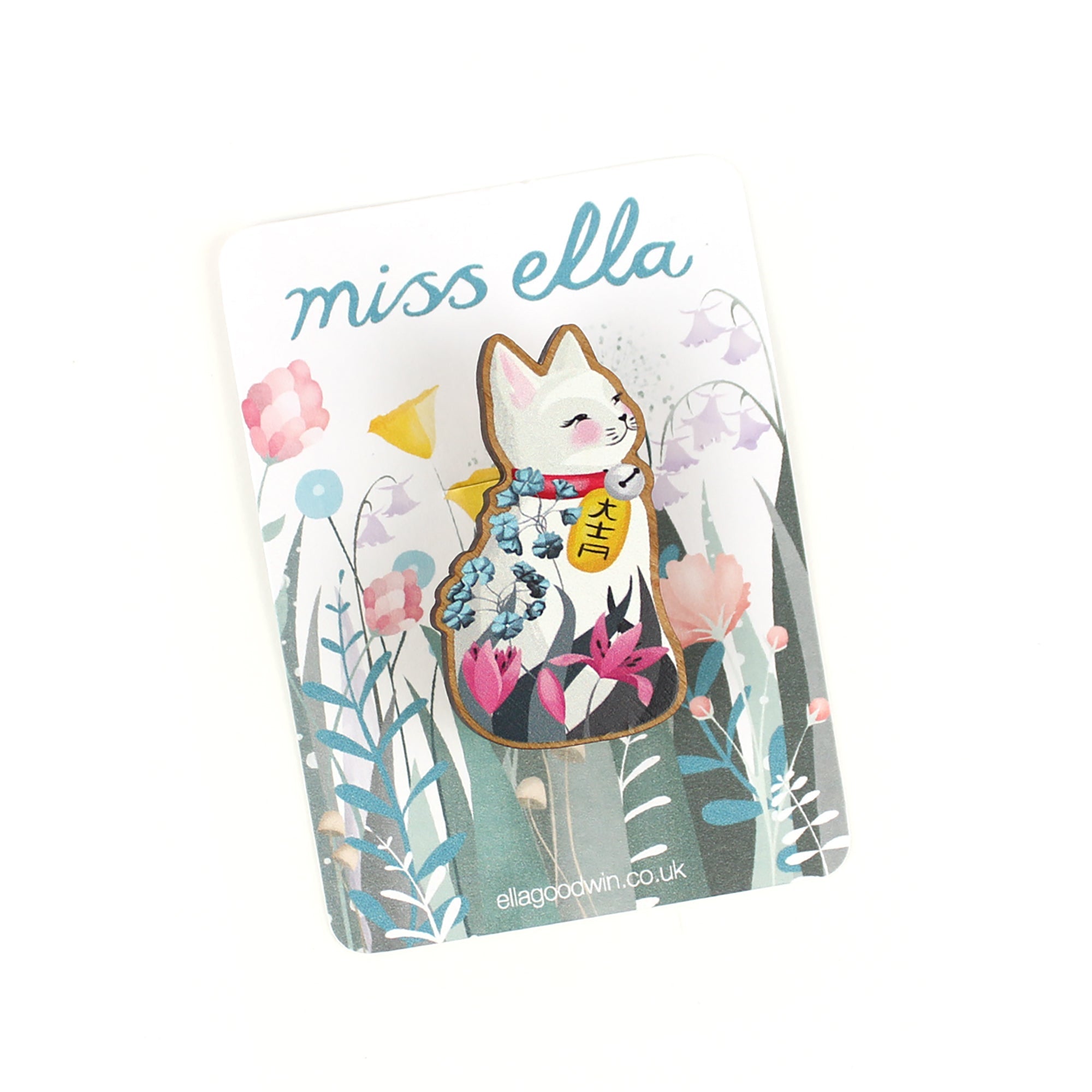 Lucky Cat Brooch
