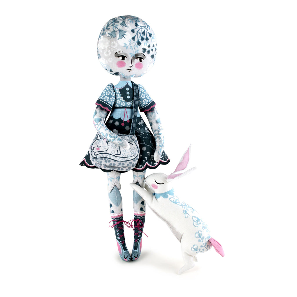 DIY Kit - Moon Girl and Ruby Rabbit with 12 page Mini Story book - FREE UK SHIPPING