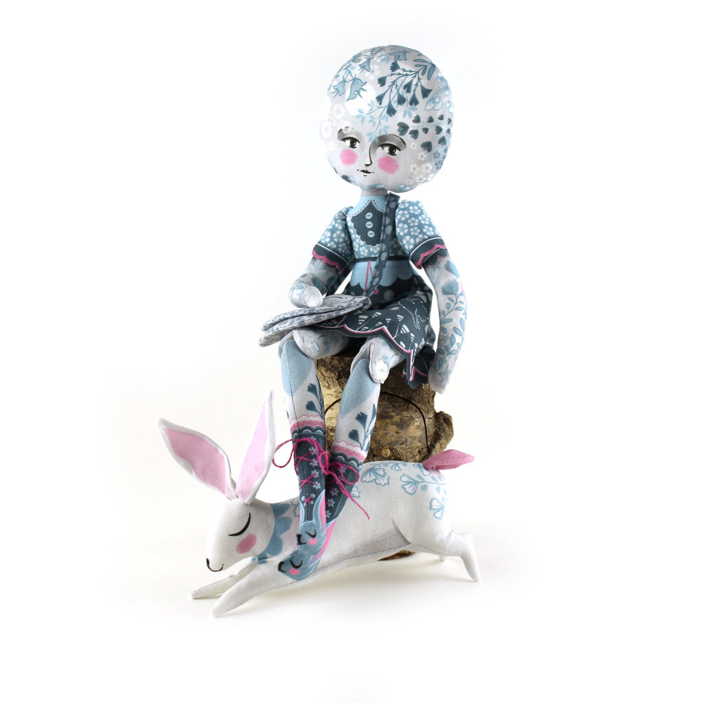 DIY Kit - Moon Girl and Ruby Rabbit with 12 page Mini Story book - FREE UK SHIPPING